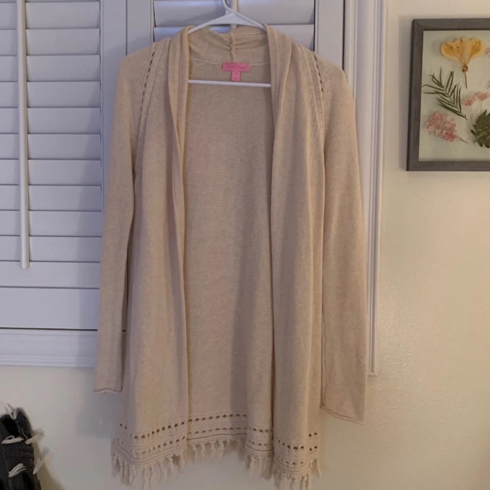 Lilly Pulitzer Martinique cardigan in cream